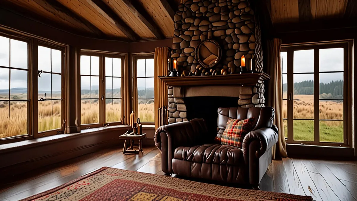 lodge stay in rural Scotland