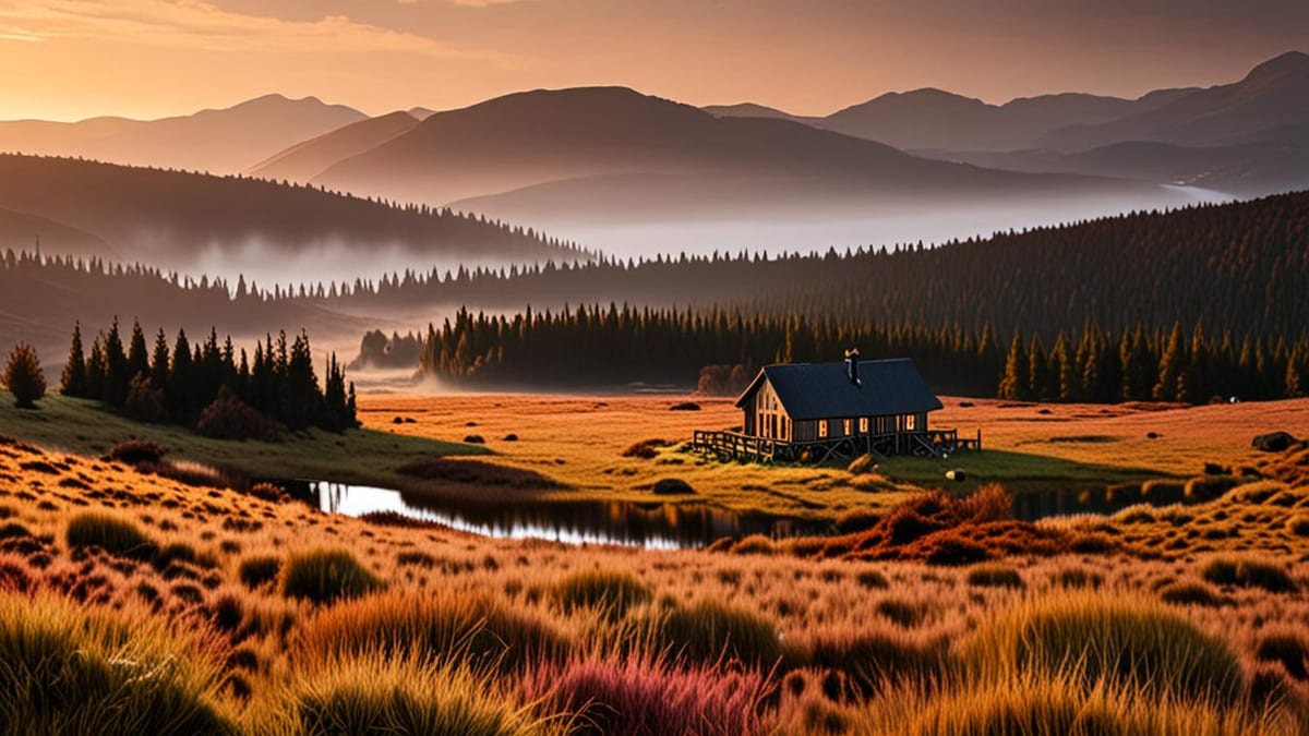 lodge stay in rural Scotland